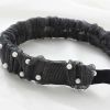 Womens Beaded Hair Band Mesh Wide Lace Headband Hair Accessories Headwear Hair Loop,Black
